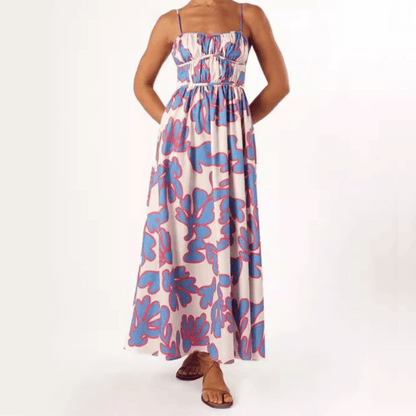 Elegantes Damen Sommerkleid mit Spaghettiträgern: Luftig & bequem