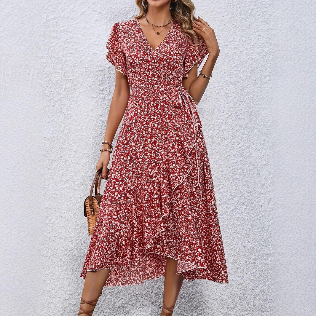 Sommerliches Wickelkleid für Damen: Leicht & bequem