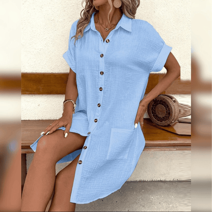 Luftiges Hemdblusenkleid für Damen: Locker & Stilvoll