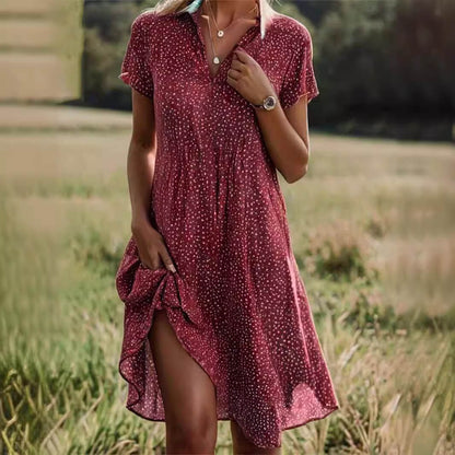 Bequemes Damen Sommerkleid mit Kragen: Lässig & charmant