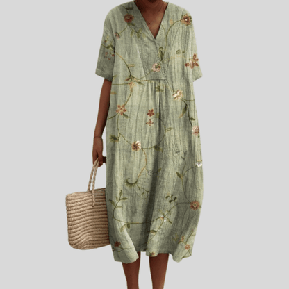 Elegantes Damen Sommerkleid mit Blumenprint: Luftig & Lässig