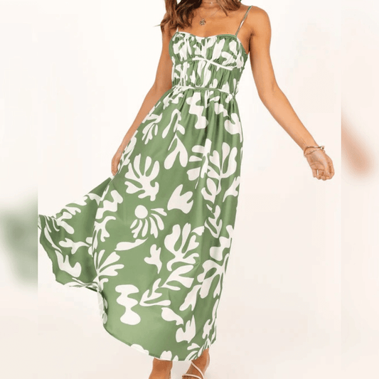 Elegantes Damen Sommerkleid mit Spaghettiträgern: Luftig & bequem