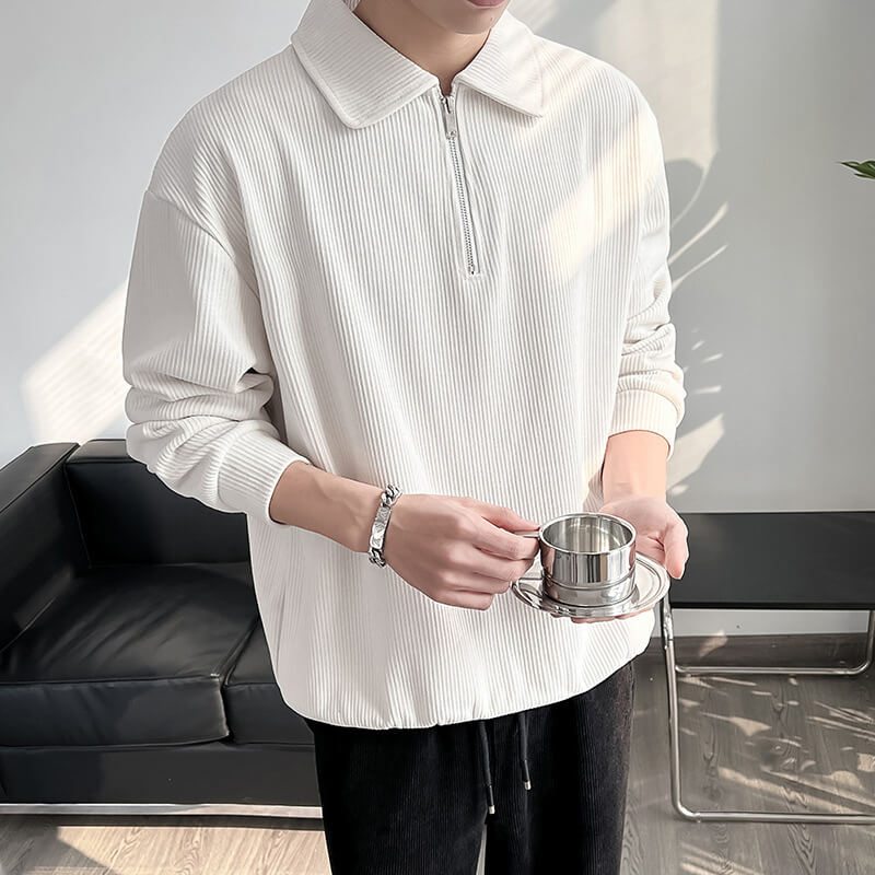 Stylishes Langarm-Poloshirt für Herren: Sportlich & Elegant