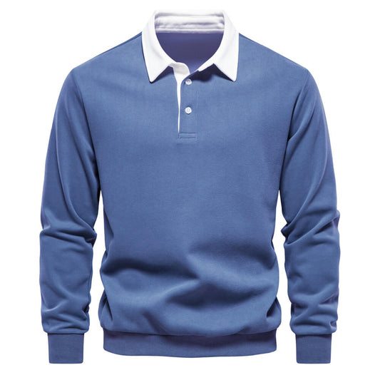 Elegantes Langarm-Poloshirt für Herren