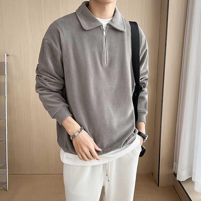 Stylishes Langarm-Poloshirt für Herren: Sportlich & Elegant