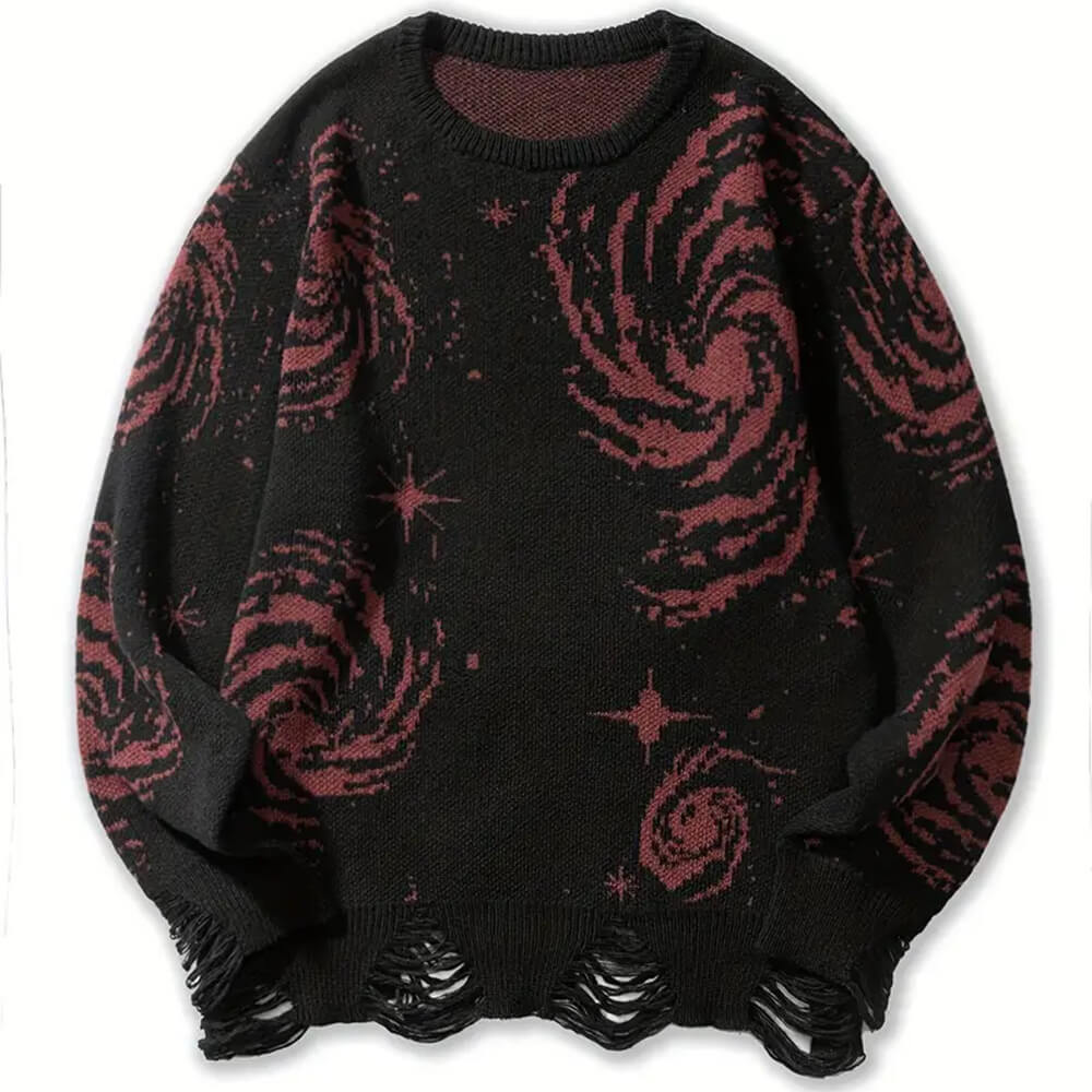 Bequemer Pullover für Herren: Kosmischer Style trifft auf lässigen Komfort
