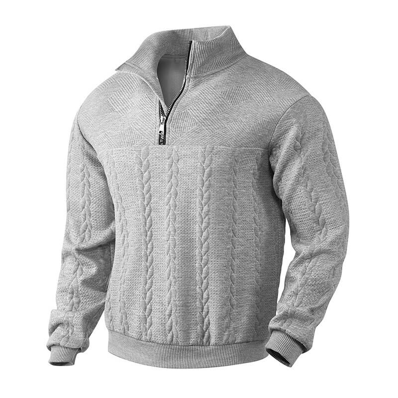 Pullover mit Reißverschluss für Herren - Kuschelig warm und elegant