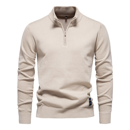 Eleganter Strickpullover mit Reißverschluss