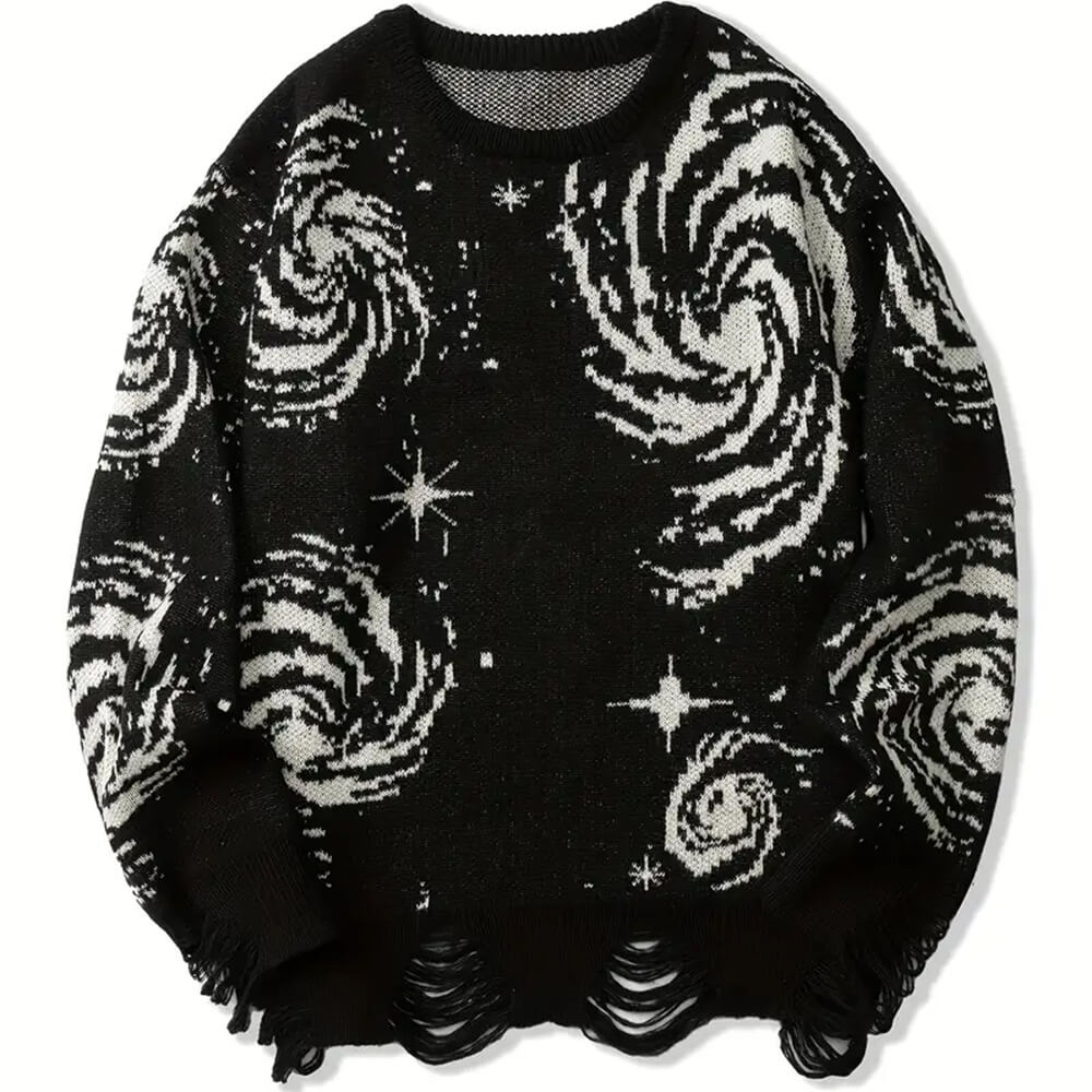 Bequemer Pullover für Herren: Kosmischer Style trifft auf lässigen Komfort