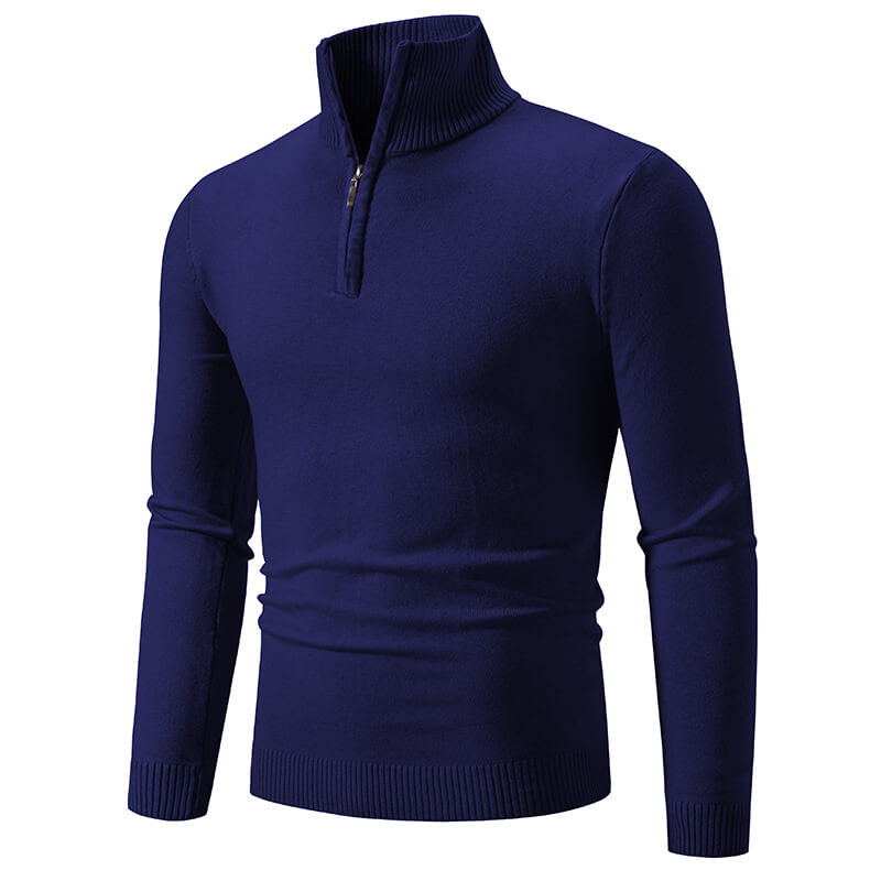 Eleganter Herren-Pullover mit Reißverschluss