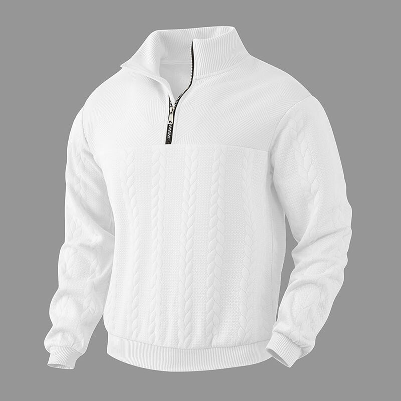Pullover mit Reißverschluss für Herren - Kuschelig warm und elegant