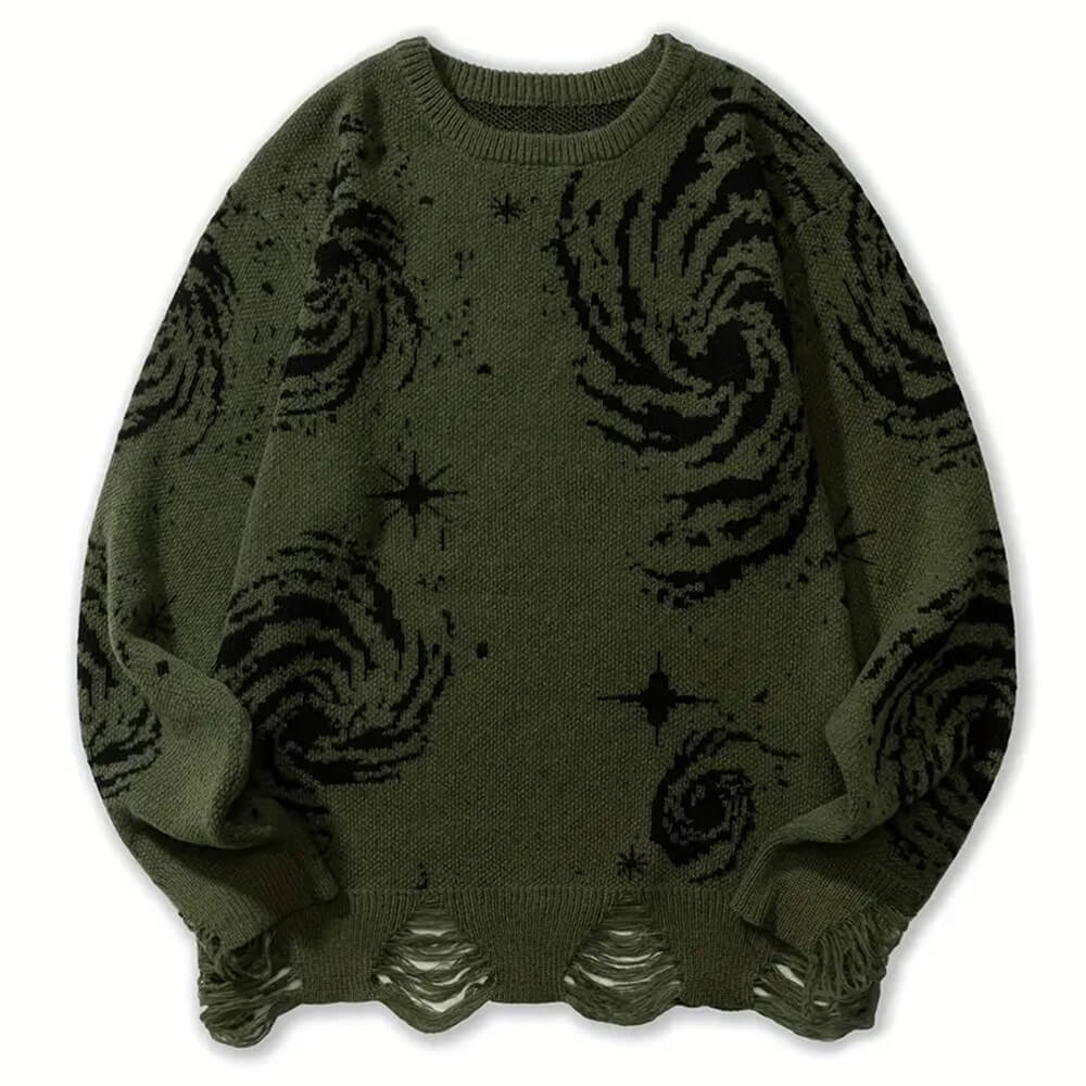 Bequemer Pullover für Herren: Kosmischer Style trifft auf lässigen Komfort