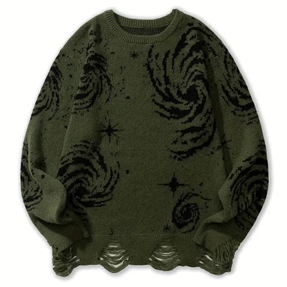 Bequemer Pullover für Herren: Kosmischer Style trifft auf lässigen Komfort