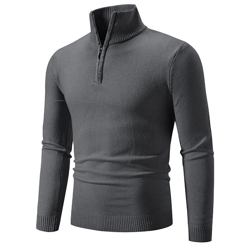 Eleganter Herren-Pullover mit Reißverschluss