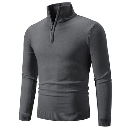 Eleganter Herren-Pullover mit Reißverschluss