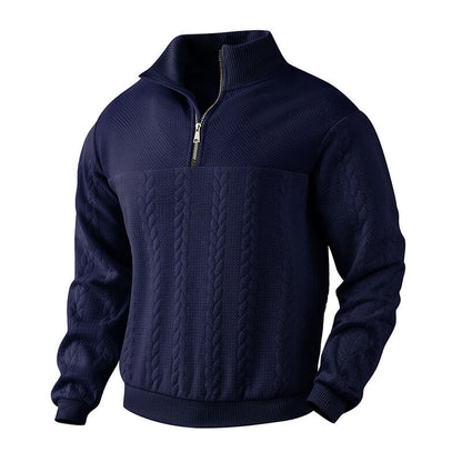 Pullover mit Reißverschluss für Herren - Kuschelig warm und elegant