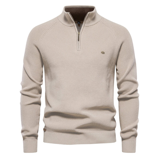 Eleganter Herrenpullover mit Reißverschluss