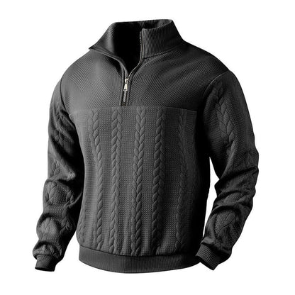 Pullover mit Reißverschluss für Herren - Kuschelig warm und elegant