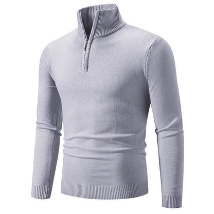 Eleganter Herren-Pullover mit Reißverschluss