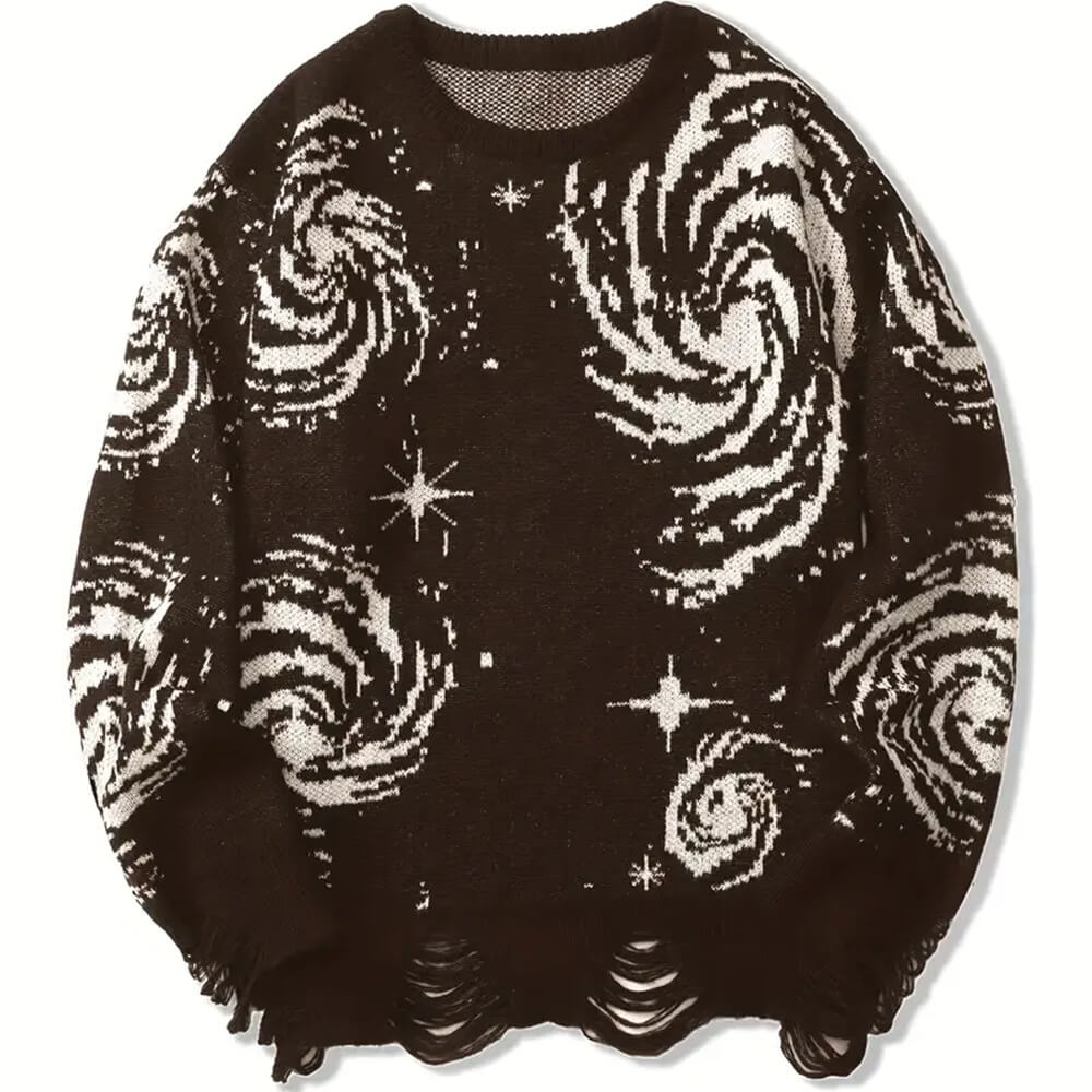 Bequemer Pullover für Herren: Kosmischer Style trifft auf lässigen Komfort