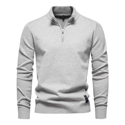 Eleganter Strickpullover mit Reißverschluss