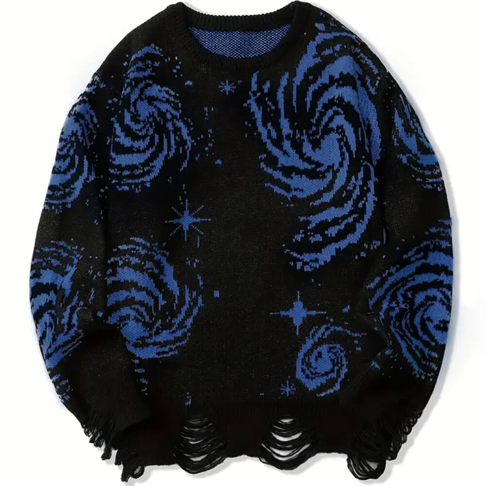 Bequemer Pullover für Herren: Kosmischer Style trifft auf lässigen Komfort