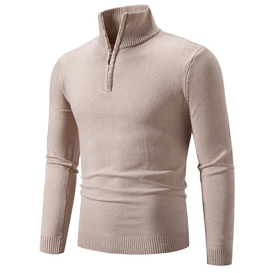 Eleganter Herren-Pullover mit Reißverschluss