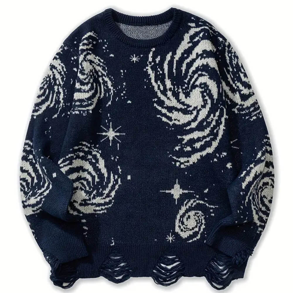 Bequemer Pullover für Herren: Kosmischer Style trifft auf lässigen Komfort