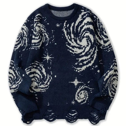 Bequemer Pullover für Herren: Kosmischer Style trifft auf lässigen Komfort