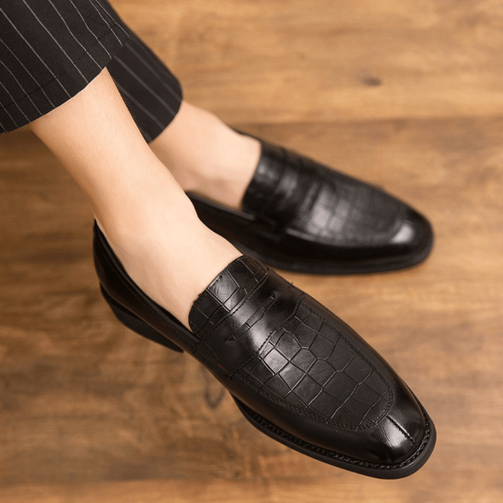 Elegante Herren-Loafer: Zeitlose Klasse trifft auf Croco-Details