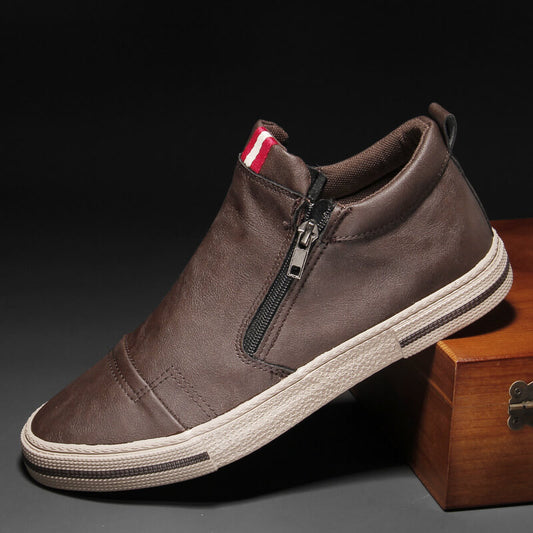 Bequemer Herrenschuh mit Reißverschluss
