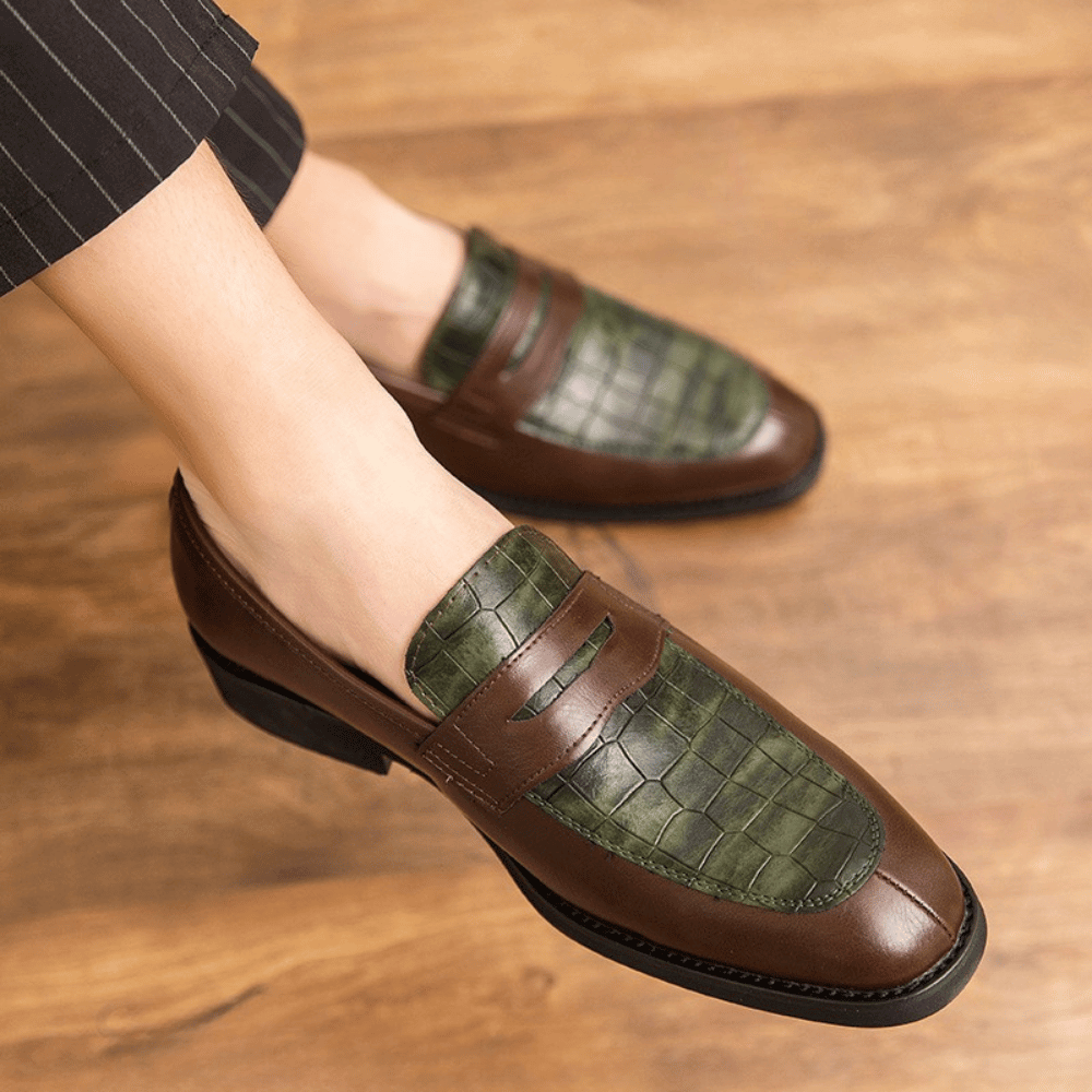 Elegante Herren-Loafer: Zeitlose Klasse trifft auf Croco-Details