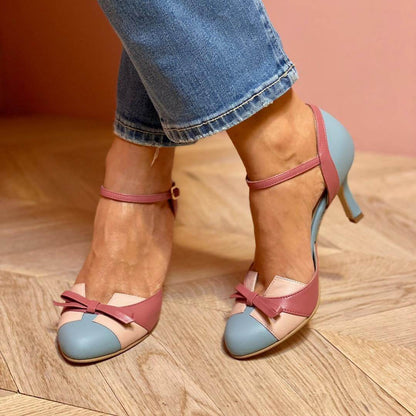 Bequeme Damen High Heels mit Schleifen-Detail: Verspielt & stilvoll