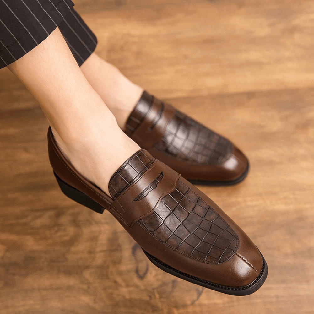 Elegante Herren-Loafer: Zeitlose Klasse trifft auf Croco-Details