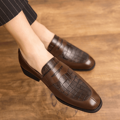 Elegante Herren-Loafer: Zeitlose Klasse trifft auf Croco-Details