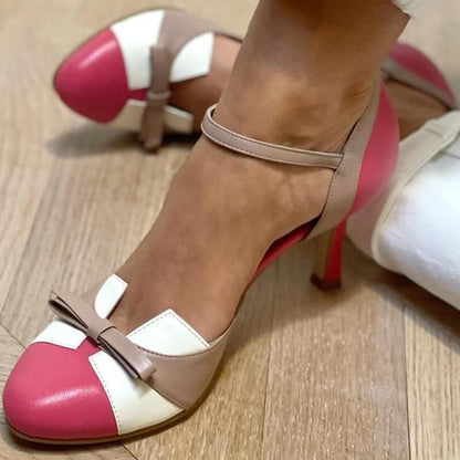 Bequeme Damen High Heels mit Schleifen-Detail: Verspielt & stilvoll