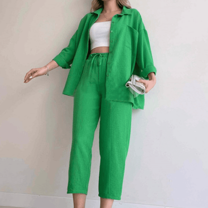 Lässiges zweiteiliges Set für Damen - Ideal für den Frühling