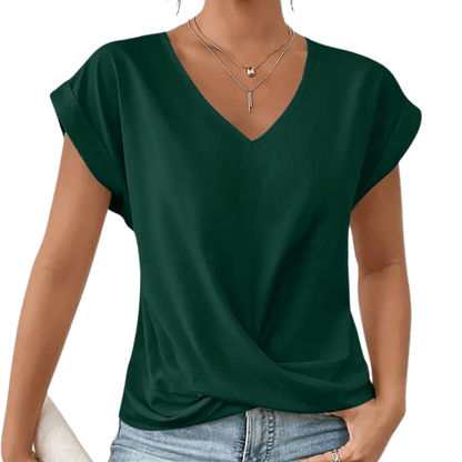Bequemes V-Neck Shirt für Damen: Schlichte Eleganz für jeden Tag