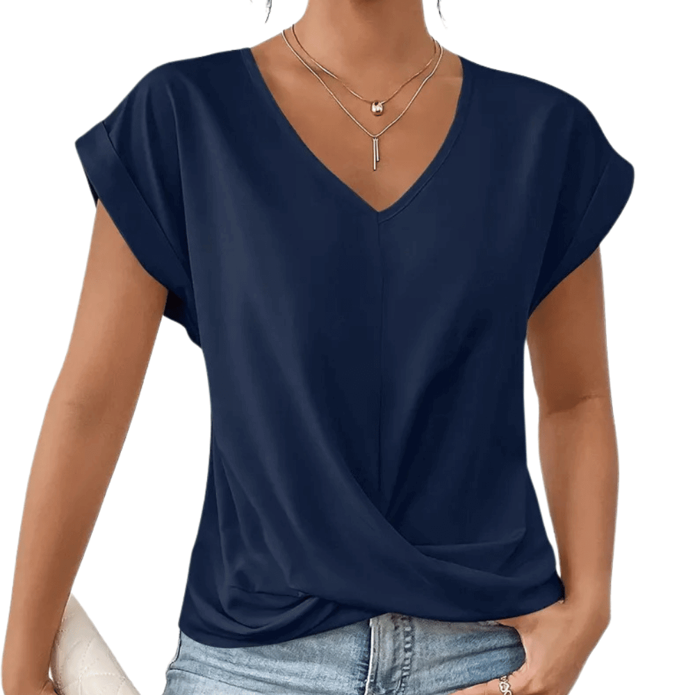Bequemes V-Neck Shirt für Damen: Schlichte Eleganz für jeden Tag
