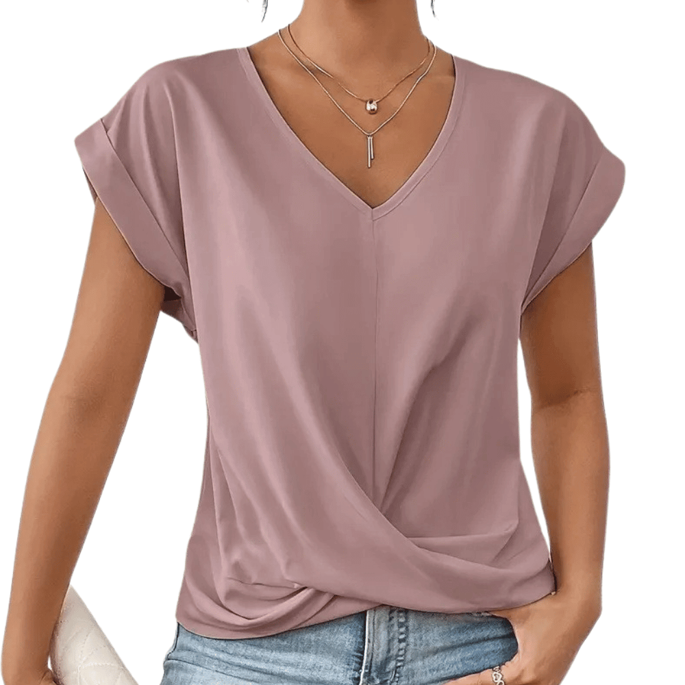 Bequemes V-Neck Shirt für Damen: Schlichte Eleganz für jeden Tag