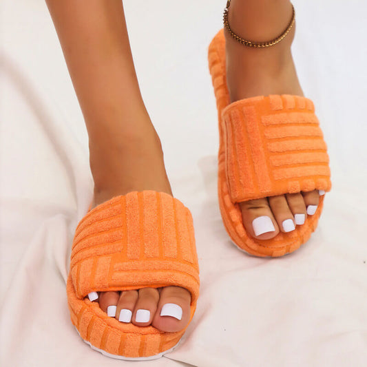 Weiche Frottee-Slipper für Damen: Kuschelig & Bequem