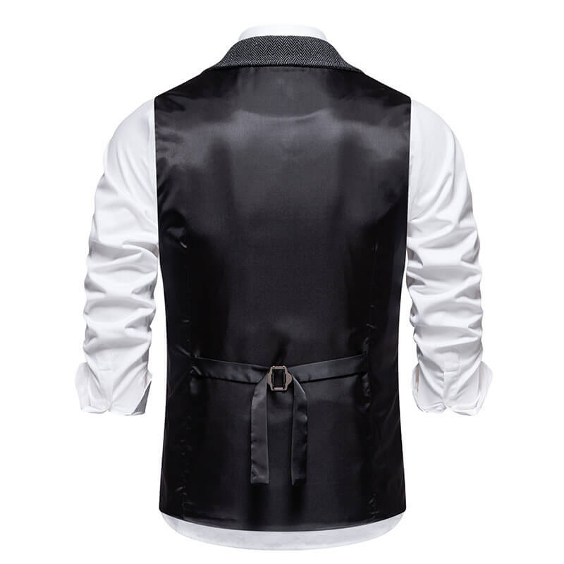 Elegante Herrenweste mit Reverskragen – Stilvoll & Zeitlos